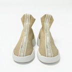 Christian Dior Sneakers Shoes Fabric Leather Gold White Socks Logo Line — view 2
