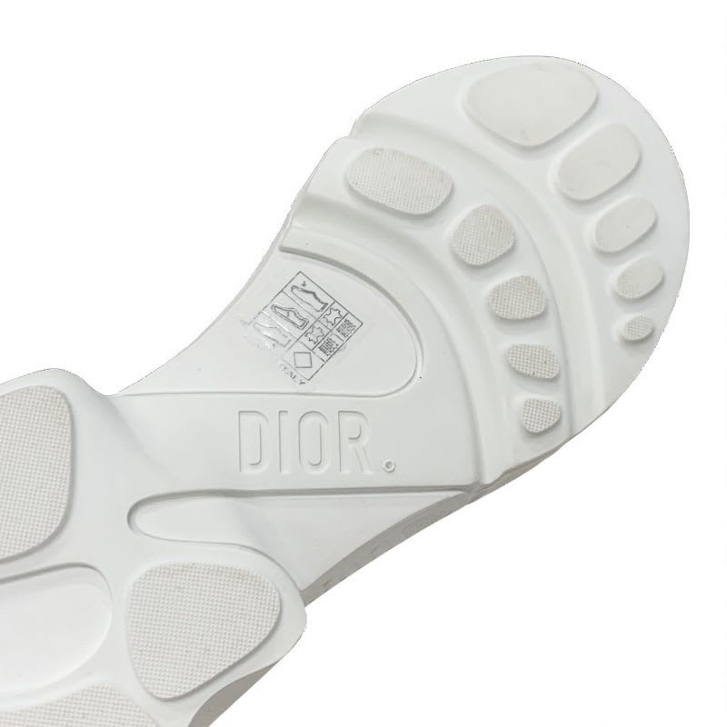 Christian Dior Sneakers Shoes Fabric Leather Gold White Socks Logo Line — view 8