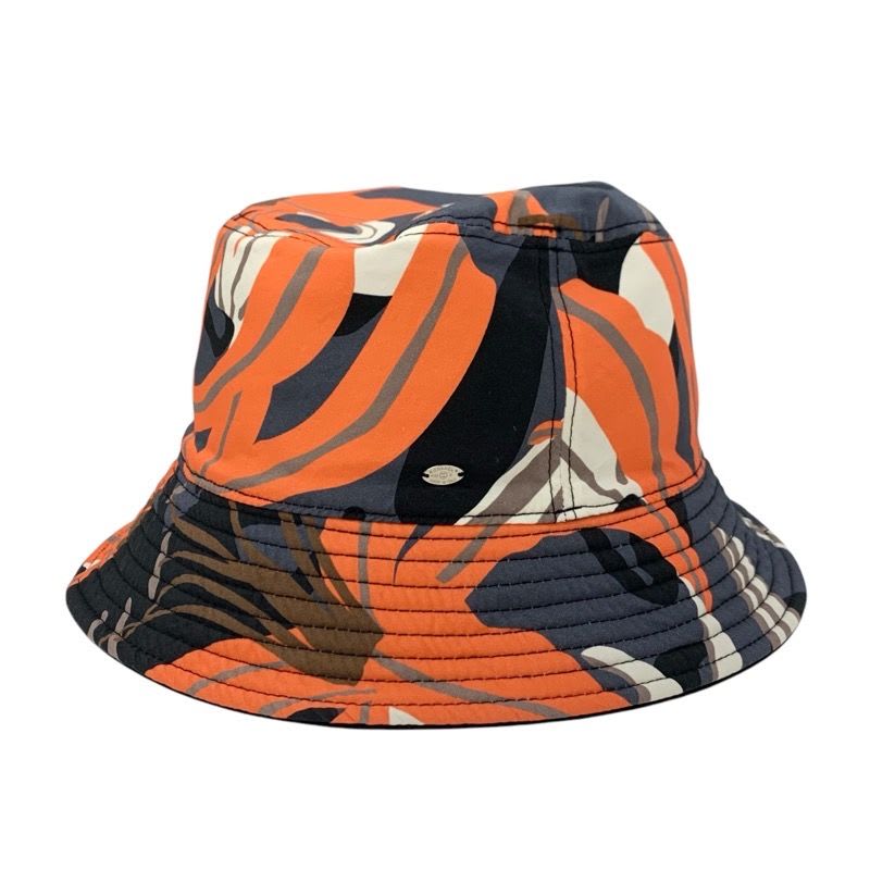 Chanel Hat Cotton Black Multicolor Coco Mark Bucket Reversible — view 5