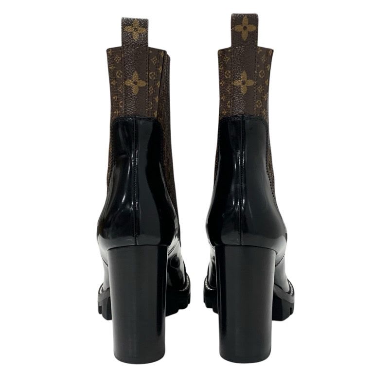 Louis Vuitton Star Trail Line Monogram Boots Short Shoes Leather Patent — view 5