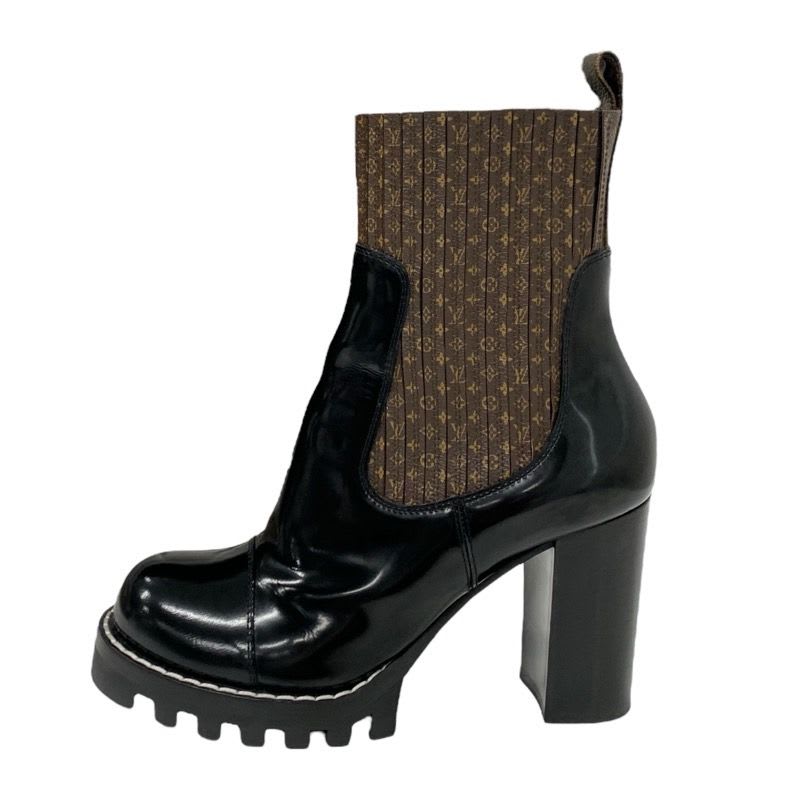 Louis Vuitton Star Trail Line Monogram Boots Short Shoes Leather Patent — view 3