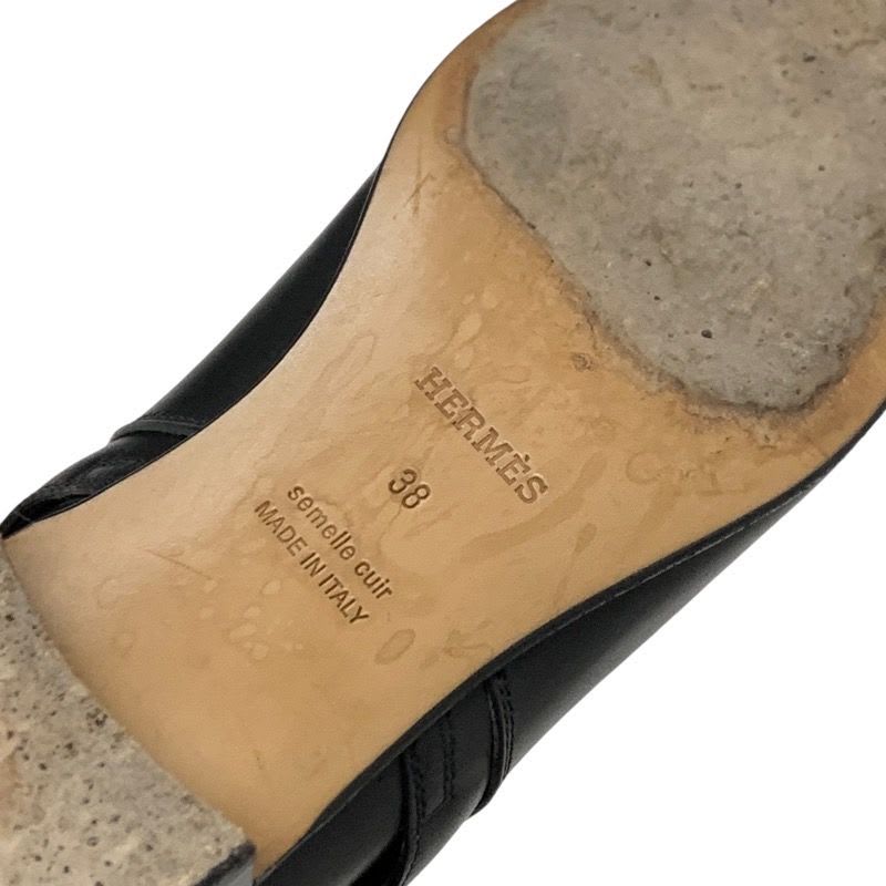 Hermes Neo Boots Short Shoes Leather Black Silver Kelly Hardware — view 8