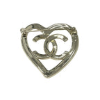 Chanel Brooch Corsage Gold Coco Mark Logo Heart — view 4