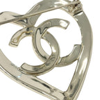 Chanel Brooch Corsage Gold Coco Mark Logo Heart — view 6