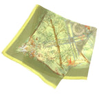 Hermes Scarf Scholl Carre 140 Silk Muslin Serenite Bamboo Green — view 2