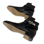 Hermes Neo Boots Short Shoes Leather Black Silver Kelly Hardware — view 6