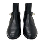 Hermes Neo Boots Short Shoes Leather Black Silver Kelly Hardware — view 2