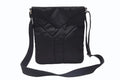 Saint Laurent Nylon Shoulder Bag Black Navy Silver