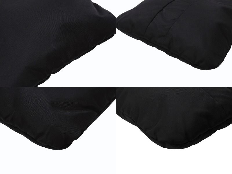 Saint Laurent Nylon Shoulder Bag Black Navy Silver — view 6