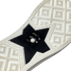 Christian Dior Walkn Sneakers Shoes Knit Leather Black White Logo — view 8