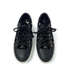 Louis Vuitton Stellar Line Monogram Sneakers Shoes Velor Leather Black — view 2