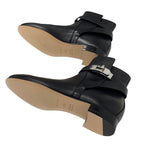Hermes Neo Boots Short Shoes Leather Black Silver Kelly Hardware — view 6