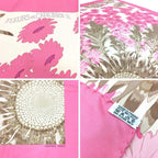 Hermes Scarf Carre 90 Fleurs Et Carlines II Bouquet Of Sunflowers Pink — view 3