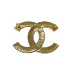Chanel Brooch Corsage Gold Black Coco Mark — view 4