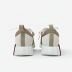 Hermes Bouncing Sneakers Shoes Fabric Suede Beige White — view 5