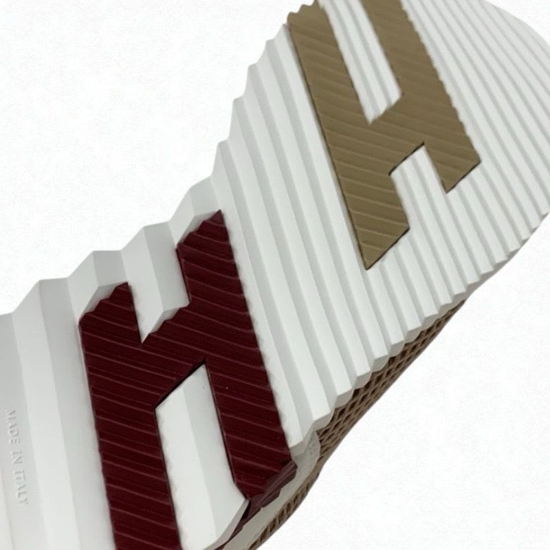 Hermes Bouncing Sneakers Shoes Fabric Suede Beige White — view 8