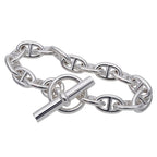 Hermes Bracelet Chaine D'ancre PM SV 925 16 Frames Silver Jewelry — view 4