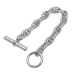 Hermes Bracelet Chaine D'ancre PM SV 925 16 Frames Silver Jewelry — view 5