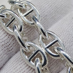 Hermes Bracelet Chaine D'ancre PM SV 925 16 Frames Silver Jewelry — view 9