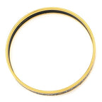 Hermes Bangle Emile PM Metal Cloisonne Multicolor and Gold Hardware — view 3