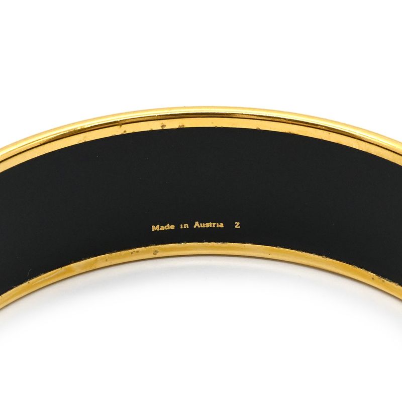Hermes Bangle Emile GM Cloisonne Navy and Multicolor Gold Hardware Blue — view 5