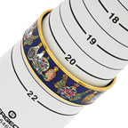 Hermes Bangle Emile GM Cloisonne Navy and Multicolor Gold Hardware Blue — view 7