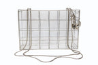 Chanel CC Logo Icon Acrylic Box Beads Chain Shoulder Bag Clear