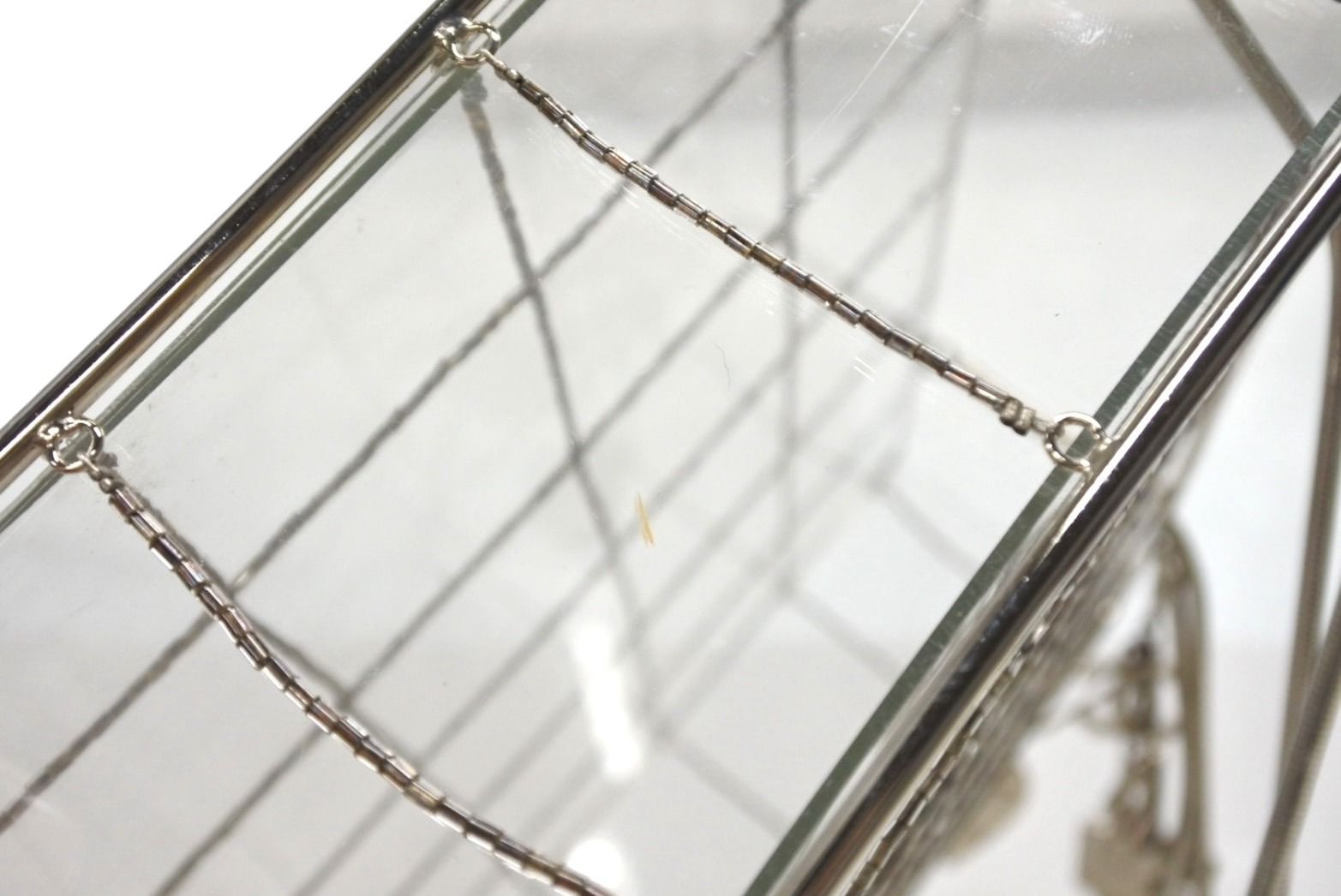 Chanel CC Logo Icon Acrylic Box Beads Chain Shoulder Bag Clear — view 5
