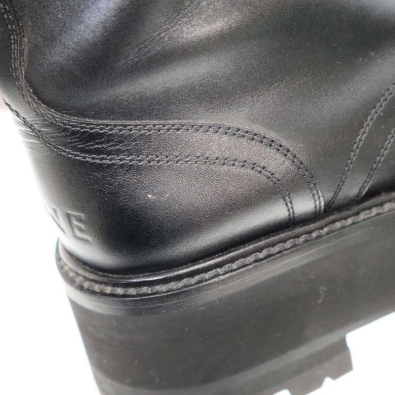 Celine 23 SS Bulky Maxx Lace Up Boots Black 40 — view 8