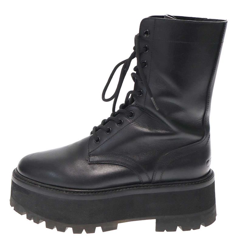 Celine 23 SS Bulky Maxx Lace Up Boots Black 40 — view 2