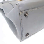 Fendi Peekaboo Bag Medium 2 Wayleather Shoulder 8 Bn226 Blue — view 7