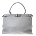 Fendi Peekaboo Bag Medium 2 Wayleather Shoulder 8 Bn226 Blue — view 2