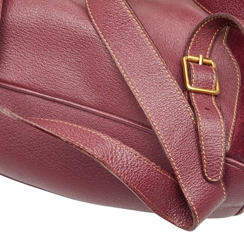 Gucci Bamboo Backpack 003 2058 0016 Purple Suede — view 9