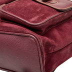 Gucci Bamboo Backpack 003 2058 0016 Purple Suede — view 4