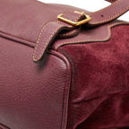 Gucci Bamboo Backpack 003 2058 0016 Purple Suede — view 6