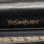 Saint Laurent Logo Black Leather — view 9