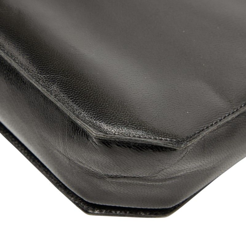 Saint Laurent Logo Black Leather — view 6