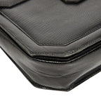 Saint Laurent Logo Black Leather — view 5