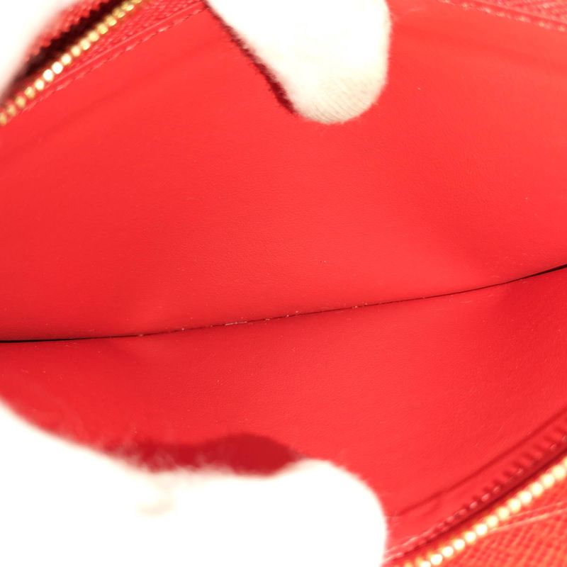 Louis Vuitton Portefeuille Sarah Long Fold Wallet Monogram Coquelicot — view 9