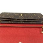 Louis Vuitton Portefeuille Sarah Long Fold Wallet Monogram Coquelicot — view 7