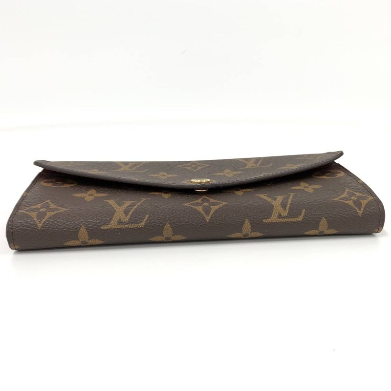 Louis Vuitton Portefeuille Sarah Long Fold Wallet Monogram Coquelicot — view 5