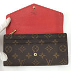 Louis Vuitton Portefeuille Sarah Long Fold Wallet Monogram Coquelicot — view 2
