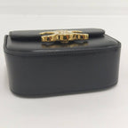 Celine Miniclaude Shoulder Bag Triomphe Leather Black 10 I513 — view 4