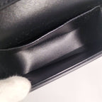 Celine Miniclaude Shoulder Bag Triomphe Leather Black 10 I513 — view 8