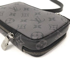 Louis Vuitton Double Phone Pouch Shoulder Bag Monogram Eclipse — view 3