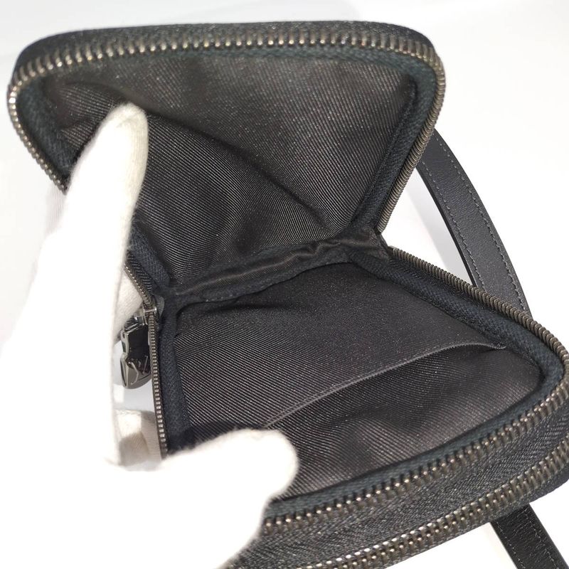 Louis Vuitton Double Phone Pouch Shoulder Bag Monogram Eclipse — view 9