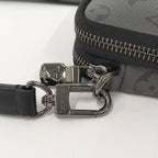 Louis Vuitton Double Phone Pouch Shoulder Bag Monogram Eclipse — view 5