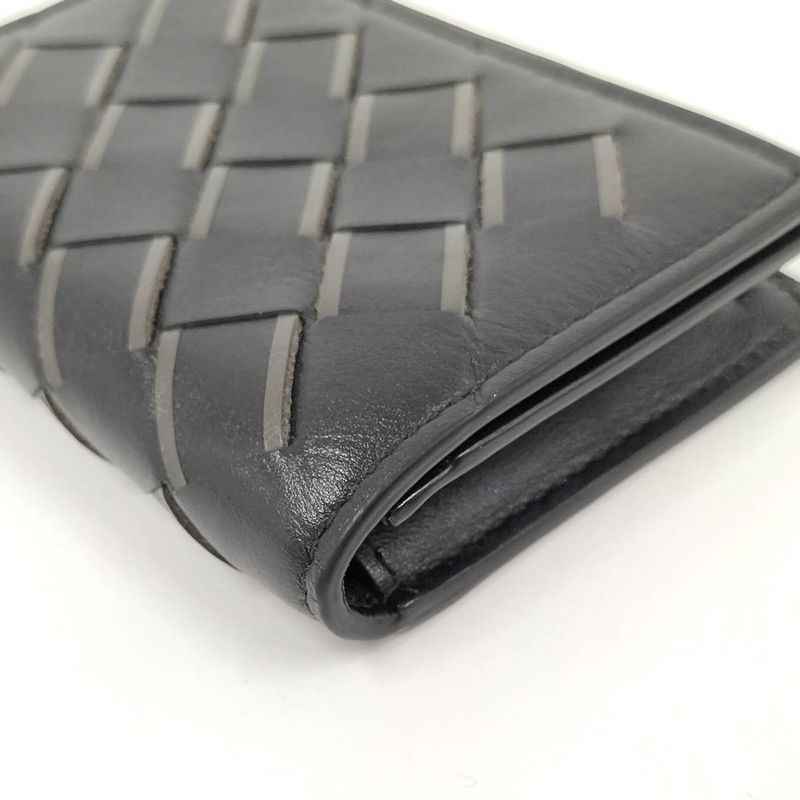 Bottega Veneta Card Case Leather Black — view 7