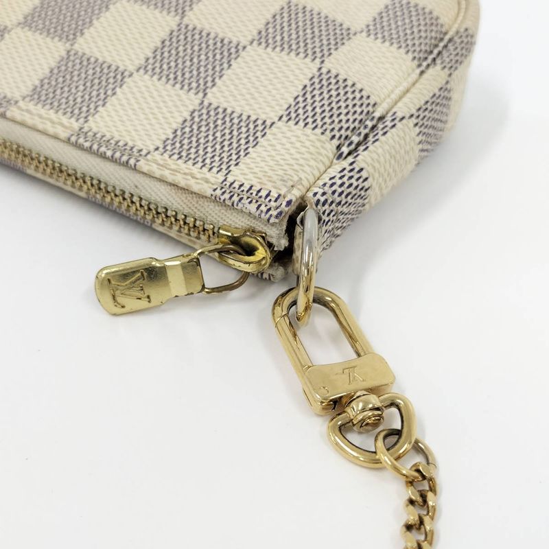 Louis Vuitton Mini Pochette Accessoire Accessory Pouch Damier Azur — view 5