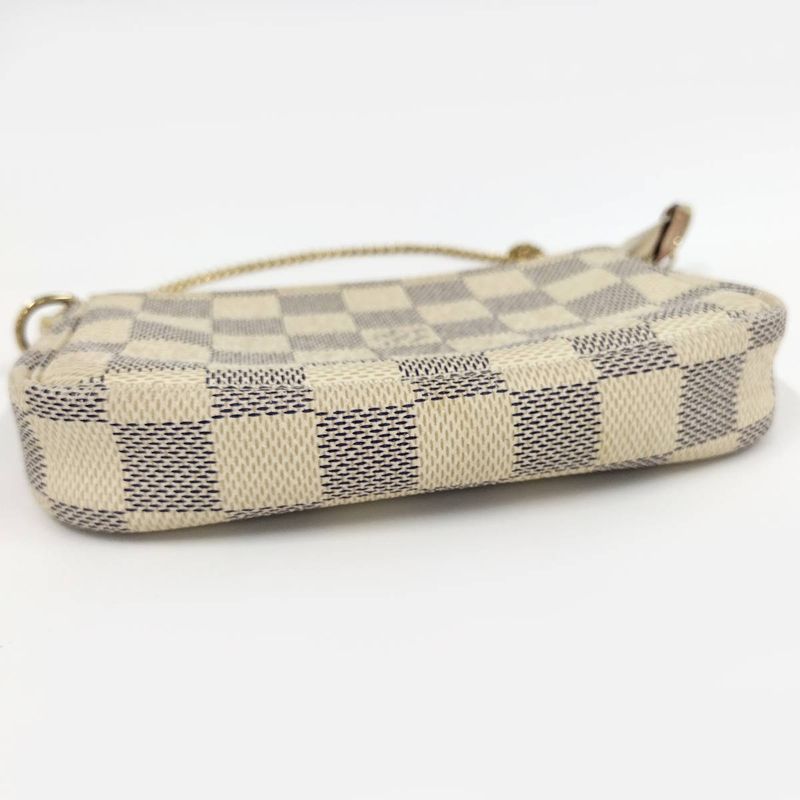 Louis Vuitton Mini Pochette Accessoire Accessory Pouch Damier Azur — view 8